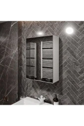 MERLİN MOBİLYA Taye Tam Aynalı Banyo Dolabı Beyaz thumbnail 1