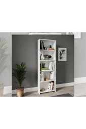 MERLİN MOBİLYA Merlin Mobilya Mikro Dekoratif Kitaplık 5' BEYAZ - 2