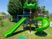 Çocuk Oyun Parkı Bir Kuleli, İki Kaydıraklı 5.5x4.5m - 4