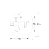 Ahşap Çocuk Parkı SG06, Bir Kaydırak 2 Salıncaklı Model - 2