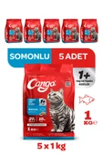 Cango Yetişkin Kedi Maması Somonlu 1 Kg 5'li - 2