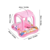 SeherBebeButik Bebek & Çocuk Gölgelikli Oturmalı Deniz & Havuz Simit - 1