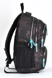 Elatae Unisex Ortopedik Çok Gözlü Günlük Seyahat Okul Sırt Çantası Kahve 2049 - 3