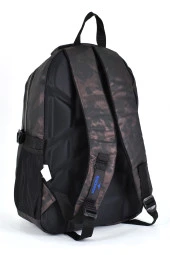 Elatae Unisex Ortopedik Çok Gözlü Günlük Seyahat Okul Sırt Çantası Kahve 2049 - 5