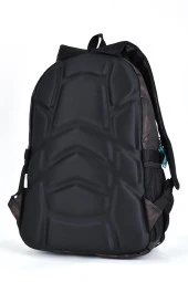 Elatae Unisex Ortopedik Çok Gözlü Günlük Seyahat Okul Sırt Çantası Kahve 2049 - 6