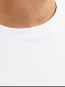 JACK JONES Yazı Detaylı Bisiklet Yaka Erkek Tişört 12233999 - 6