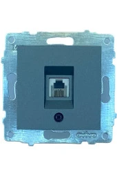 OVİVO GRANO FÜME TOPRAKLI PRİZ+NÜMERİS  +İKİLİ ÇERÇEVE SET - 2