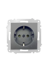 OVİVO GRANO FÜME  TOPRAKLI PRİZ+ TOPRAKLI PRİZ+İKİLİ ÇERÇEVE SET thumbnail 2