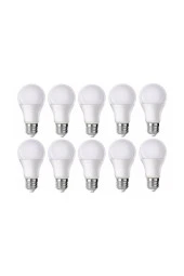 Led - 9w - Beyaz - E27 - 10lu - Tasarruflu Led Ampul E27 Duy 6500k Yerli Üretim - 1