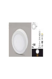 24w Sıva Üstü Led Panel Beyaz Işık Yuvarlak - 2