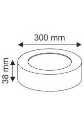 24w Sıva Üstü Yuvarlak Led Panel - 2