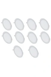 10 Adet 18 Watt Slim Led Panel Beyaz Işık - 1