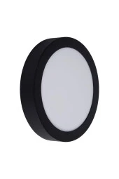 24 W Led Panel - Beyaz Işık (6500K) - Siyah Kasa - Yuvarlak - Sıva Üstü - Asm-1224b - 2
