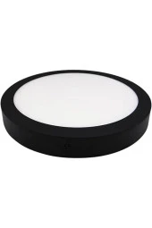 24 W SIVA ÜSTÜ LED ARMATÜR BANYO KİLER OFİS WC LAMBASI SİYAH KASA BEYAZ IŞIK - 2