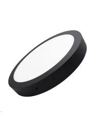 24 W SIVA ÜSTÜ LED ARMATÜR BANYO KİLER OFİS WC LAMBASI SİYAH KASA BEYAZ IŞIK - 3