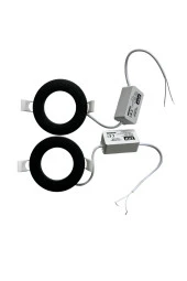 3 W LED PANEL SPOT  BEYAZ SİYAH KASA 2 ADET - 1