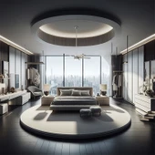 Hunter Fan - Claudette Parlak Nikel - 132 Cm. Aydınlatmalı Tavan Vantilatörü - 6