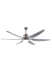 Breeze - Alaçatı DC Motor Mat Nikel - 168 Cm. Aydınlatmalı Ve Uzaktan Kumandalı Tavan Vantilatörü - 1