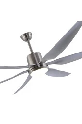 Breeze - Alaçatı DC Motor Mat Nikel - 168 Cm. Aydınlatmalı Ve Uzaktan Kumandalı Tavan Vantilatörü - 2