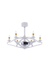 Breeze - Istanbul DC Motor Mat Beyaz 56 Cm. Aydınlatmalı ve Uzaktan Kumandalı Tavan Vantilatörü - 1