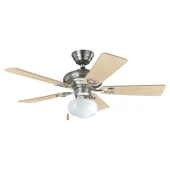 Hunter Fan - Seville Fırçalanmış Nikel - 112 Cm. Aydınlatmalı Tavan Vantilatörü thumbnail 1