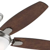 Hunter Fan - Contempo Fırçalanmış Nikel - 132 Cm. Aydınlatmalı ve Uzaktan Kumandalı Tavan Vantilatörü - 2