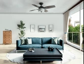 Hunter Fan - Central Park Yıpranmış Çelik - 107 Cm. Aydınlatmalı ve Uzaktan Kumandalı Tavan Vantilatörü - 7