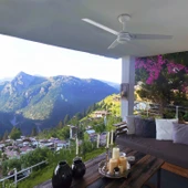 Hunter Fan - Protos Taze Beyaz - 132 Cm. Dış Mekan Uzaktan Kumandalı Tavan Vantilatörü - 6