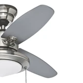 Hunter Fan - Merced Fırçalanmış Nikel - 112 Cm. Aydınlatmalı Tavan Vantilatörü - 4