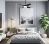 Hunter Fan - Central Park Yıpranmış Çelik - 107 Cm. Aydınlatmalı ve Uzaktan Kumandalı Tavan Vantilatörü - 6