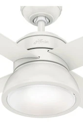 Hunter Fan - Loki Taze Beyaz - 132 Cm. Aydınlatmalı ve Uzaktan Kumandalı Tavan Vantilatörü thumbnail 4