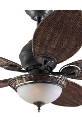 Hunter Fan - Caribbean Breeze - 137 Cm. Hasır Kanatlı Aydınlatmalı Tavan Vantilatörü - 3