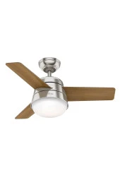 Hunter Fan - Finley Fırçalanmış Nikel - 92 Cm. Aydınlatmalı ve Uzaktan Kumandalı Tavan Vantilatörü - 2