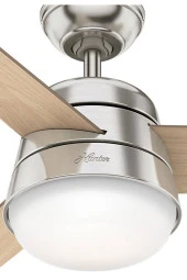 Hunter Fan - Finley Fırçalanmış Nikel - 92 Cm. Aydınlatmalı ve Uzaktan Kumandalı Tavan Vantilatörü - 3