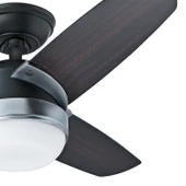 Hunter Fan - Nova Mat Siyah - 107 Cm. Aydınlatmalı ve Uzaktan Kumandalı Tavan Vantilatörü - 2