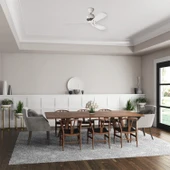 Hunter Fan - Industrie II Tebeşir Beyazı - 132 Cm. Uzaktan Kumandalı Tavan Vantilatörü - 5