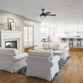 Hunter Fan - Santorini Doğal Demir - 132 Cm. Aydınlatmalı Dış Mekan Tavan Vantilatörü - 8