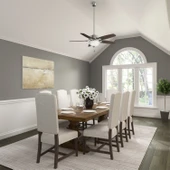 Hunter Fan - Builders Deluxe Fırçalanmış Nikel - 132 Cm. Aydınlatmalı Tavan Vantilatörü - 4