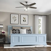 Hunter Fan - Builders Plus Fırçalanmış Nikel - 132 Cm. Aydınlatmalı Tavan Vantilatörü - 4