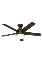 Hunter Fan - Stile Ham Bronz - 117 Cm. Aydınlatmalı ve Uzaktan Kumandalı Tavan Vantilatörü - 2