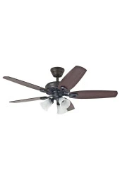 Hunter Fan - Builders Plus Çağdaş Bronz - 132 Cm. Aydınlatmalı Tavan Vantilatörü - 1
