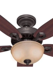 Hunter Fan - Builders Deluxe Çağdaş Bronz - 132 Cm. Aydınlatmalı Tavan Vantilatörü - 2