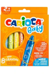 Unisex Çocuk Turuncu Baby Jumbo Yumuşak Pastel Boya 8'li - 1