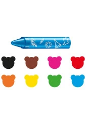 Unisex Çocuk Turuncu Baby Jumbo Yumuşak Pastel Boya 8'li - 2