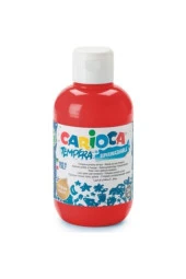 Tempera Süper Yıkanabilir Guaj - Sulu Boya Seti 6 Renk X 250 ml. + 4'lü Fırça Seti - 6