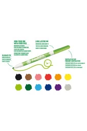 Keçeli Kumaş Boya Kalemi Fıne 10lu - 2