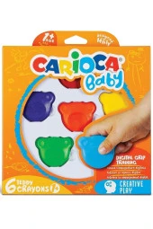 Teddy Baby Crayons Boya 6'lı +1 Yaş - 1