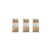 Desenli Yıkanabilir Kore Japon Çin Bambu Chopsticks Yemek Çubuğu - 24 Cm. - 5 Çiftlik 3 Paket - 1