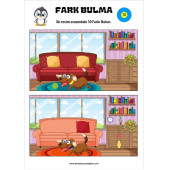 Çocuklara Fark Bulma Kitabı (TAM Sayfa) - 2