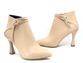 Feles Püskül Taş Detaylı Bootie Klasik Kadın Bot thumbnail 3